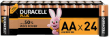 Duracell Plus AA – Pilas Alcalinas Paquete de 24