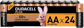 Duracell Plus AA – Pilas Alcalinas Paquete de 24