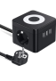 Regleta Enchufes USB, Cube Enchufe con 3 USB Puertos y 2 Tomas