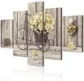Composición de 5 Cuadros de Madera para Pared
